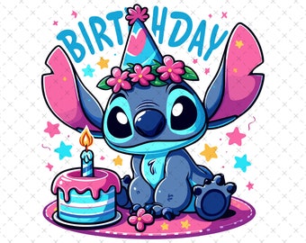 Stitch Birthday Svg Png, Stitch Birthday Boy Svg Png, Stitch Birthday Girl Svg Png, Kids Birthday Celebration Svg Png, Digital File
