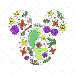 Ariel Png, Sirenita Png, Sublimación de Ariel, Clipart de Sirena, Sirenita Png, Princesa Png, Descarga Instantánea, Archivo Digital