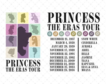 Gira de la Princesa Era SVG PNG (Descarga digital)