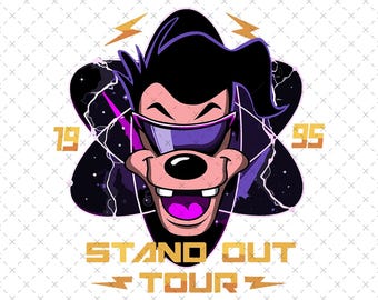 Powerline Stand Out Tour 95 Png Svg, Instant Download, Retro Concert Graphic, Shirt Sublimation File