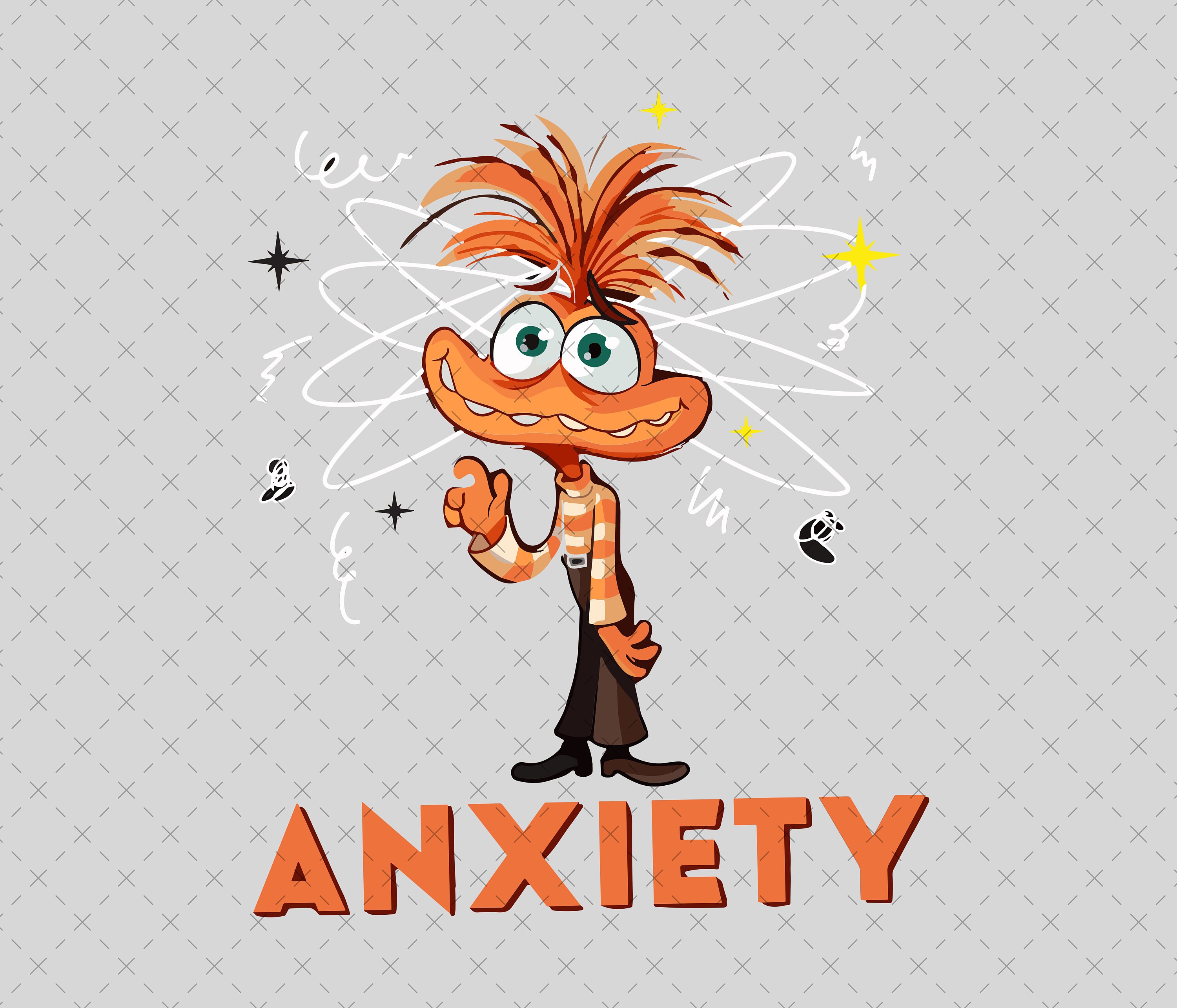 Anxiety Png, Anxiety Svg, Anxiety, Inside Out 2 Png Svg, Family Vacation Png, Sublimation, Anxiety Shirt Png, Digital File