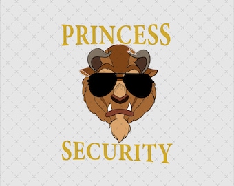 Princess Security Beast PNG, Family Trip, Dad Gift (Digital File)