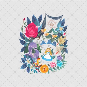 Alice in Wonderland Png, Alice in Wonderland Digital Sublimation Png File, Clipart, Shirt Sublimation Png, Alice Png, Digital File
