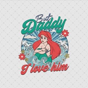 Ma papà lo amo png, La Sirenetta png, La principessa Ariel png, Vacanza png, Regalo di un posto magico sulla Terra, File digitale