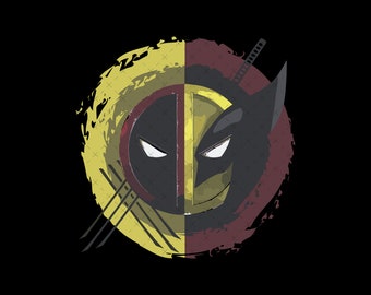 Deadpool y Wolverine PNG, diseño de superhéroe (descarga digital)