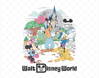 Retro Mouse Magic Kingdom, Instant Download PNG SVG, Family Vacation Shirt Print