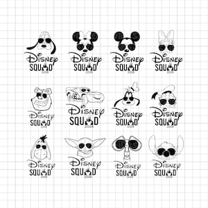 Bundle Squad 2025 Svg, vacances en famille, Svg Vacay Mode, voyage en famille Svg, Magical Kingdom Svg, Svg, fichiers Png pour Cricut sublimation