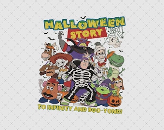 Toy Story Halloween Story Png, Digital Download, Skeleton Buzz Lightyear, Holiday Shirt Print File