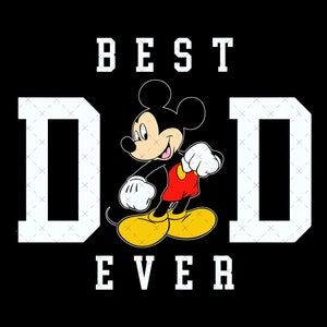 Mickey Mouse Dad Ever PNG (Digital Download) image 2
