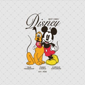 Retro Mickey & Company PNG, vacances en famille png, Bundle voyage en famille Png, Vacay Mode Png, Magic Kingdom Png, Mickey Png, fichier numérique