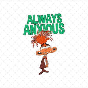 Anxiety Png, Anxiety Svg, Anxiety, Inside Out 2 Png Svg, Family Vacation Png, Sublimation, Anxiety Shirt Png, Digital File
