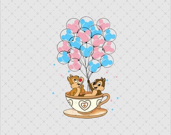 Double Trouble Chip and Dale PNG, Family Vacation T-Shirt Design (Digital File)