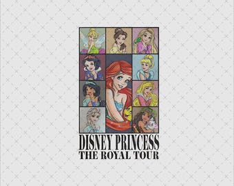 Disney Princess Royal Tour PNG, color cómodo (descarga digital)