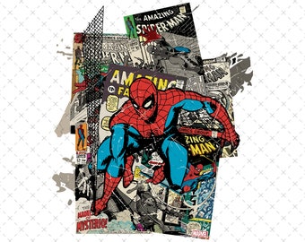 Retro Spiderman Png Svg, Spiderman Sublimation Design, Avengers png - Superhero Png Svg, Amazing Spiderman Png Svg, Digital Instant Download