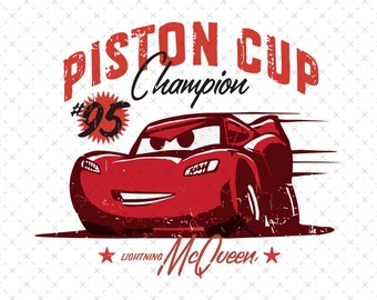 Lightning McQueen Png, Cars Sublimation Design (Digital File)