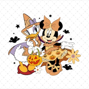 Vintage Halloween All Characters png, Family trip Halloween pngs, Mickey And Friends Halloween png, Halloween Party, Digital File
