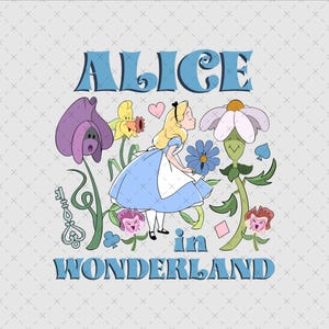 Alice in Wonderland Png, Alice in Wonderland Digital Sublimation Png File, Clipart, Shirt Sublimation Png, Alice Png, Only Png