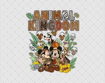 Animal Kingdom Safari PNG, Mouse Adventure Shirt Design (Digital Download)