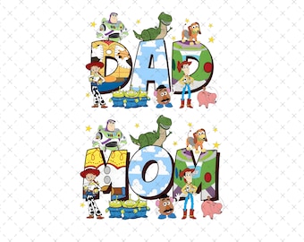 Dad and Mom PNG Bundle, Birthday Family Trip (Digital Download)