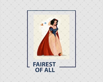 Snow White PNG, Fairest of All, Vacation Design (Digital File)