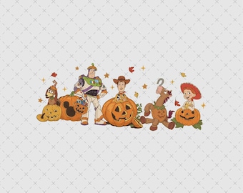 Toy Story Halloween Pumpkin Png, Digital Download, Fall Autumn Shirt Print, Instant Download PNG SVG File