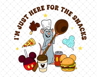 Ratatouille Snacks PNG, Anyone Can Cook, Sublimation Design (Instant Download)