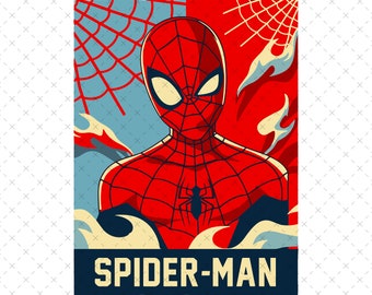 Retro Spiderman PNG SVG, Vintage Superhero Sublimation Design, Instant Download Printable