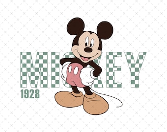Retro Mickey Mouse PNG, Family Vacation Design (Digital File)