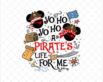 Pirate Life Svg Png, Mickey Minnie Pirate Couple, Instant Download, Family Cruise Shirt Design