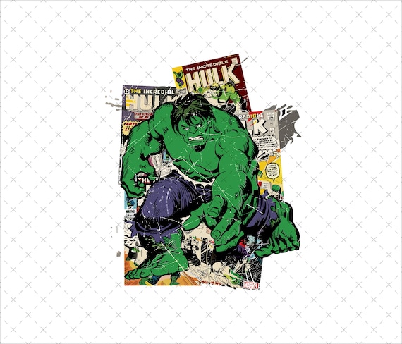 Retro Hulk Png Svg, Avengers Sublimation Design (Digital Download)
