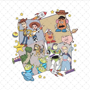 Toy Story Png, Toy Story Clipart, You've Got A Friend In Me Png, Jessie Png, Buzz Png, Alien Png, Cowgirls Png, Cartoon Characters Png