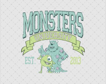 Monsters University SVG, PNG, Sublimation Design (Digital File)