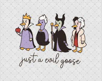Villain Era Ducks Png Svg, Family Matching Shirts, Vacation Trip Digital File