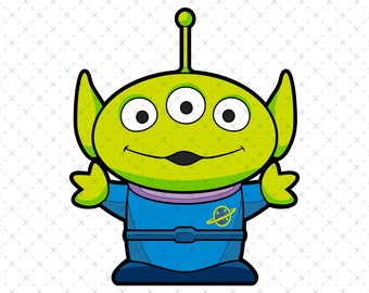 Pizza Planet Alien SVG PNG, Cricut, Party Design (Digital Download)