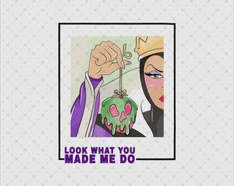 Evil Queen PNG, Snow White Villain, Ursula Design (Digital Download)