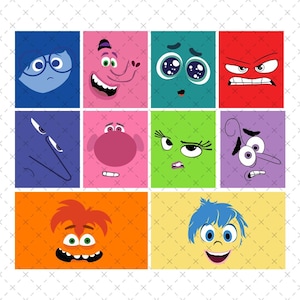 Inside Out 2 Character Face Svg Png, Inside Out Shirt Png, Svg For Cut, Inside Out 2 Halloween Costume Png, Inside Out 2 Halloween Svg