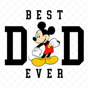 Mickey Mouse Dad Ever PNG (Digital Download) image 1