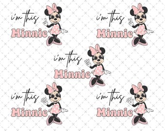Minnie Mouse Birthday Family SVG Bundle (Digital Download)
