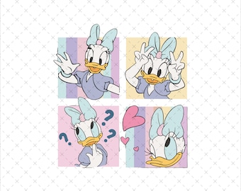 Daisy Duck PNG, Birthday Girl, Family Trip (Digital Download)