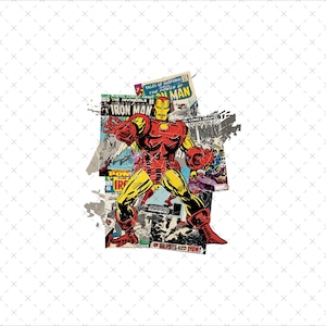 Retro Iron Man Png Svg, Iron Man Sublimation Design, Avengers png - Superhero Png Svg, Amazing Iron Man Png Svg, Digital Instant Download