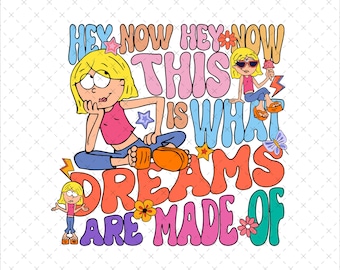 What Dreams Are Made Of, png, grappige cartoon, familie-uitje (digitale download)