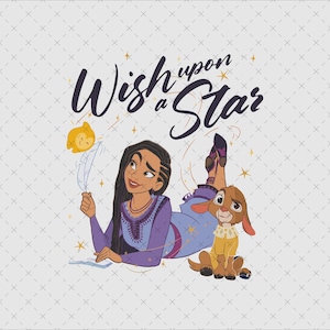 wish png, wish star png, Black Princess, Black Girl Magic, asha shirts, svg file for print, sublimation, wish movie, digital file