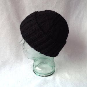 World War 2, Classic No. 212, WW 2 beanie, black wool mens hat