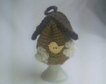 Egg Cozy Egg Cosy Egg Warmer -  soft boiled egg wool cozy - bird house