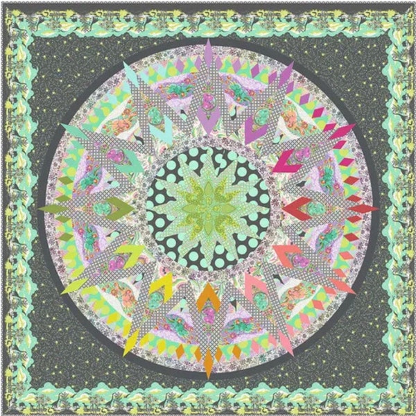 Tula Pink ROAR - The Big Bang Quilt Kit - Limited Edition - Patchwork Fussy Cut Quilting Projekt