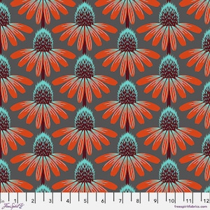 Anna Maria Horner Love Always, AM Cotton Fabric Echinacea Glow in Berry
