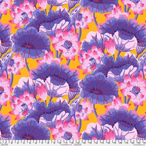 Lake Blossoms - Purple || August 2023 Kaffe Fassett for the Kaffe Fassett Collective Cotton Fabric by the Yard