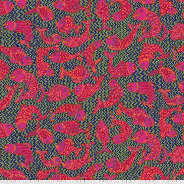 Koi Polloi - Green Fabric || August 2021 Brandon Mably for the Kaffe Fassett Collective Cotton Fabric by the Yard