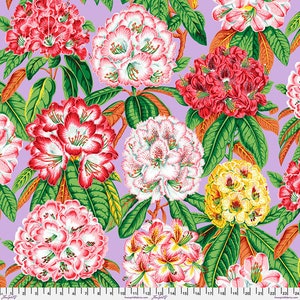 Rhododendrons - Lavender || August 2023 Philip Jacobs for the Kaffe Fassett Collective - Cotton Fabric by the Yard