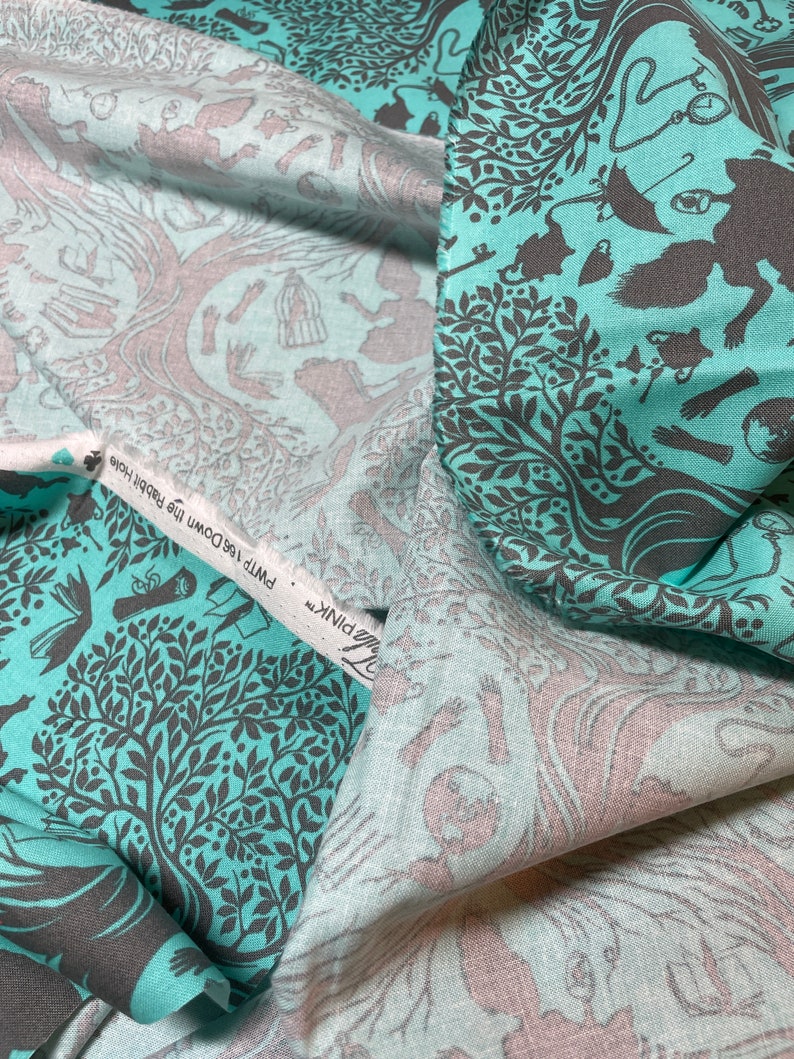 Tula Pink Rabbit Tula Pink Curiouser and Curiouser Down the Rabbit Hole in Daydream ...